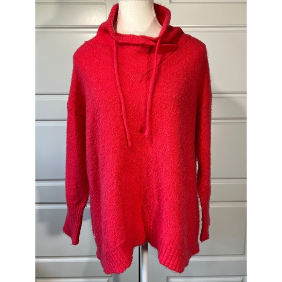 Philosophy Republic Clothing Cherry Red Funnel Cowl Neck Pullover Sweater Small - Picture 1 of 10